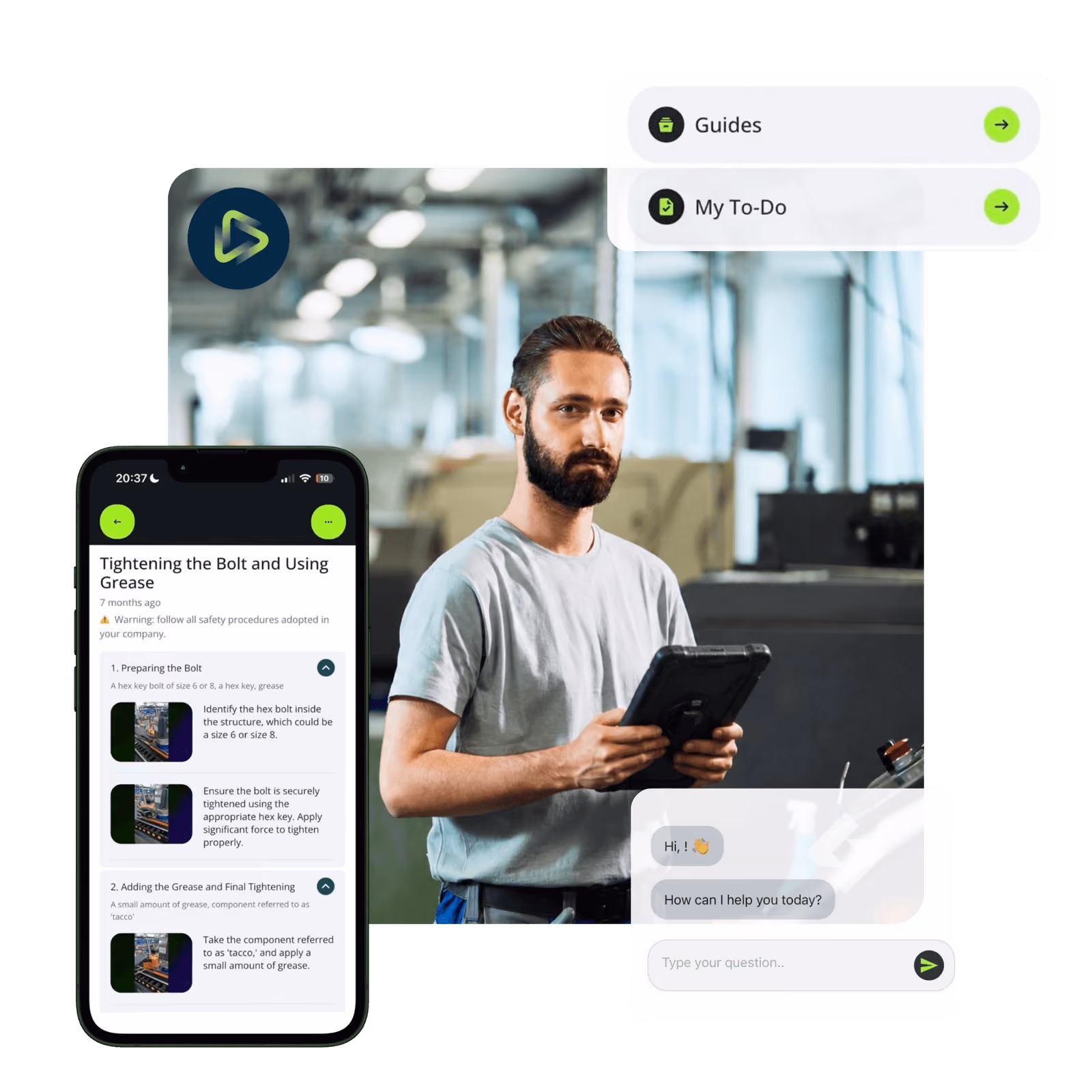 Manufacturing specialist using TemsAI to create smart digital worms and automate workflows