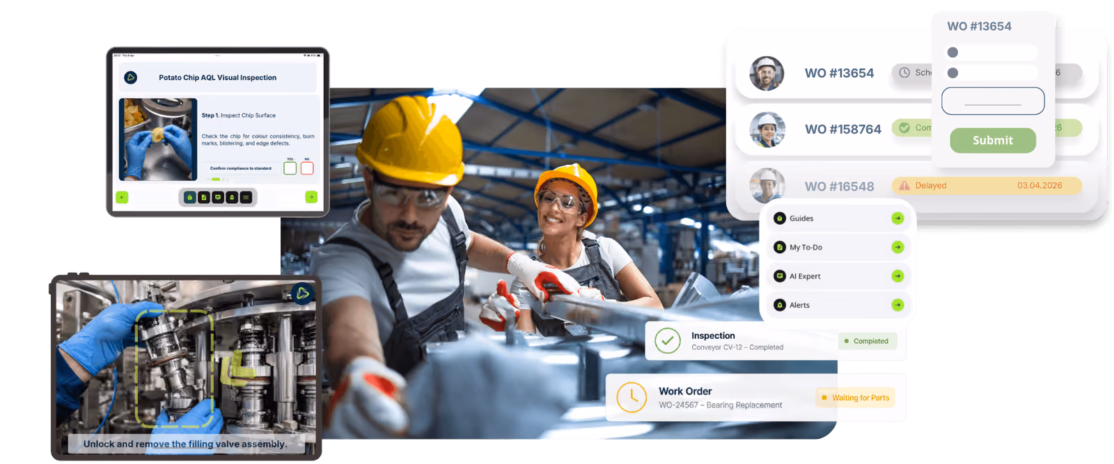 Digital Work Instructions for Connected Work in manufacturing