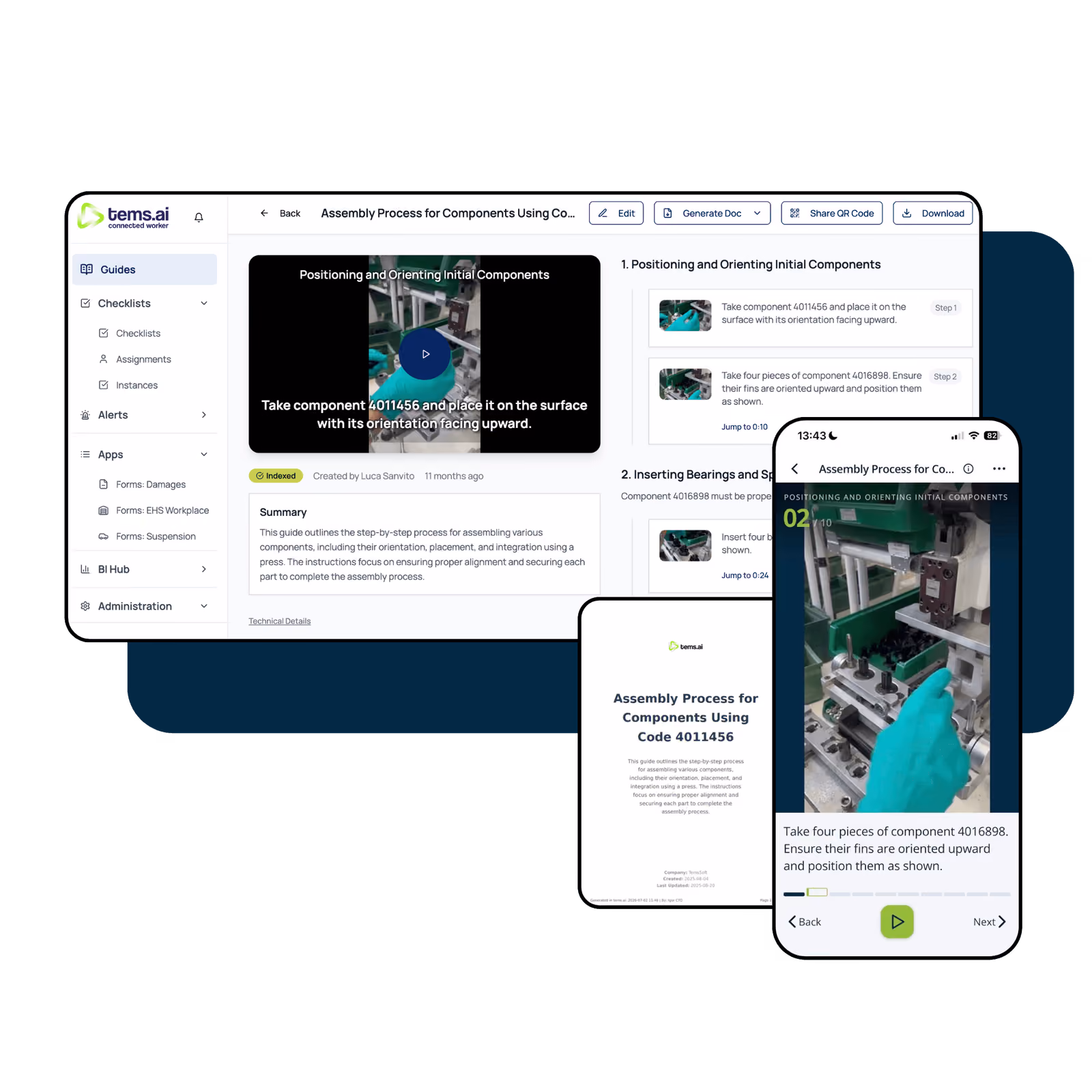 OEM digital instructions for equipment