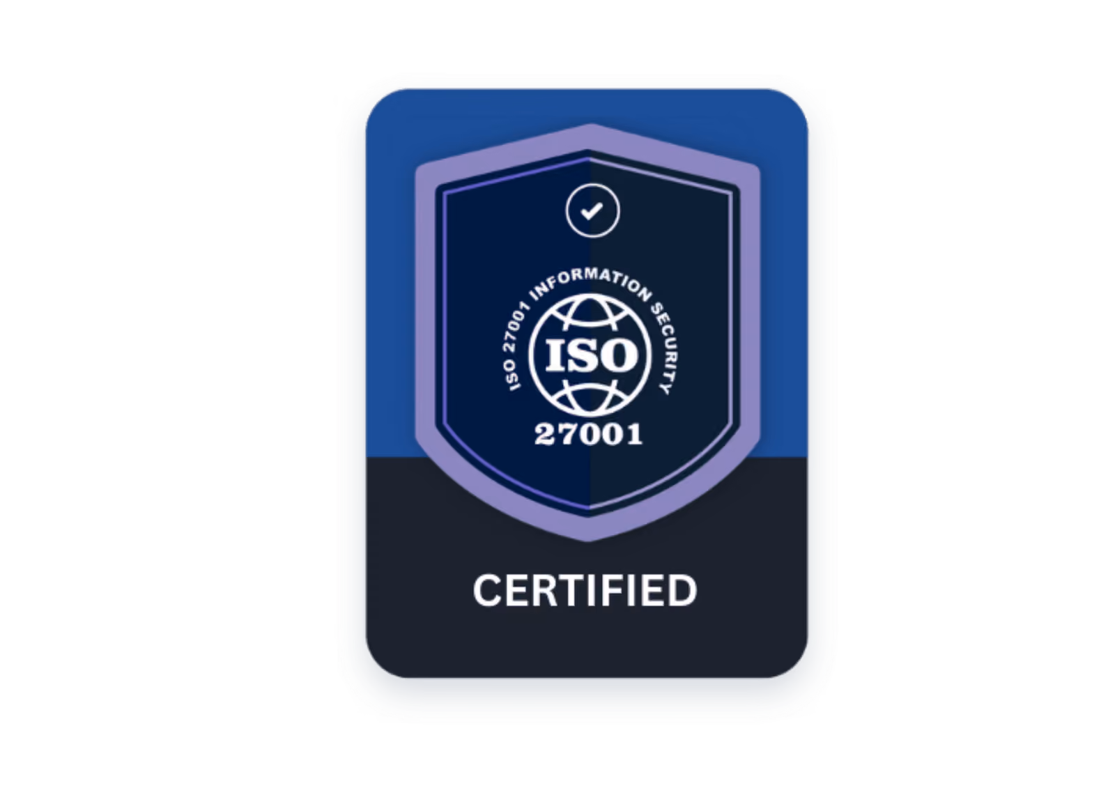 ISO 27001 Compliance certificate
