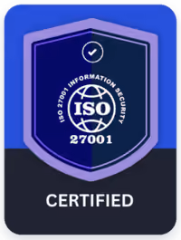 ISO 27001 compliance certificate