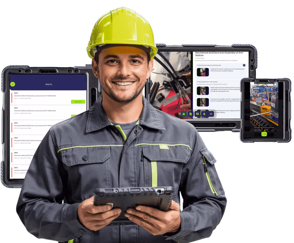 Connected worker platform for manufacturing and logistics